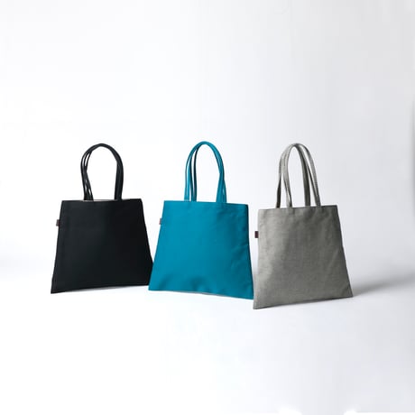 sasicco Trape Tote Mini – White & Black Checkered, Mikawa Sashiko Cotton with Judo Fabric Handles