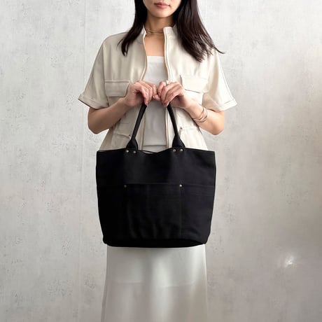 sasicco バケット 黒 | 三河木綿 刺子織 | タネイ | 柔道着のカバン | bucket | black