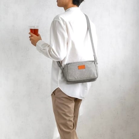 sasicco ミニショルダー 黒 | 三河木綿 刺子織 | タネイ | 柔道着のカバン | mini shoulder bag | black