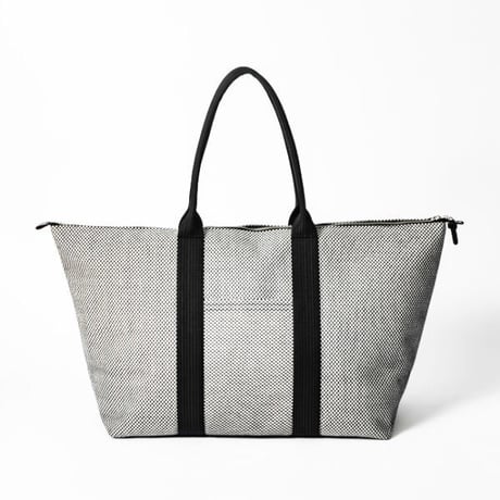 【新商品】sasicco スタイリストバッグ L 白と黒の市松 | 三河木綿 刺子織 | タネイ | 柔道着のカバン | stylist bag L | white & black