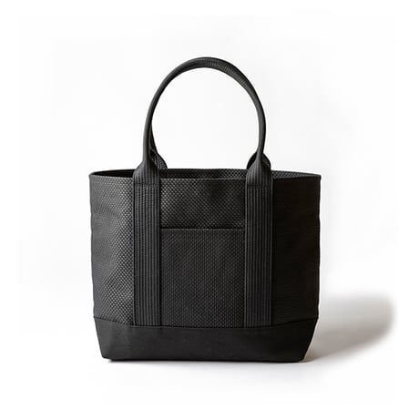 sasicco OBI Tote Wide – Black , Mikawa Sashiko Cotton with Judo Fabric Handles