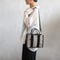 sasicco スクエアトートS 白と黒の市松 | 三河木綿 刺子織 | タネイ | 柔道着のカバン | square tote S | white & black