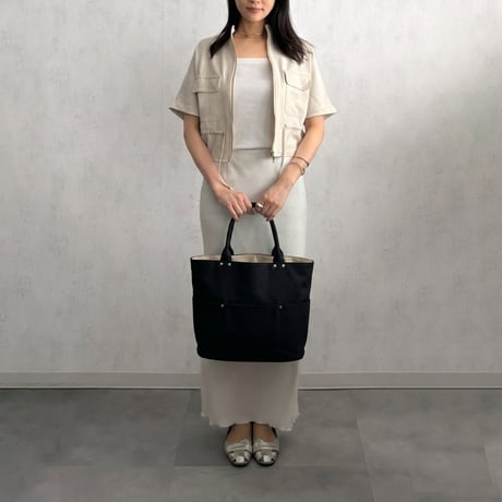 sasicco バケット 黒 | 三河木綿 刺子織 | タネイ | 柔道着のカバン | bucket | black