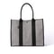 sasicco スクエアトートL 白と黒の市松 | 三河木綿 刺子織 | タネイ | 柔道着のカバン | square tote L | white & black
