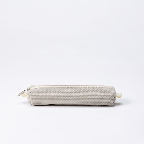 sasicco ペンケース 白と黒の市松 | 三河木綿 刺子織 | タネイ | 柔道着のペンケース | pen case | white & black