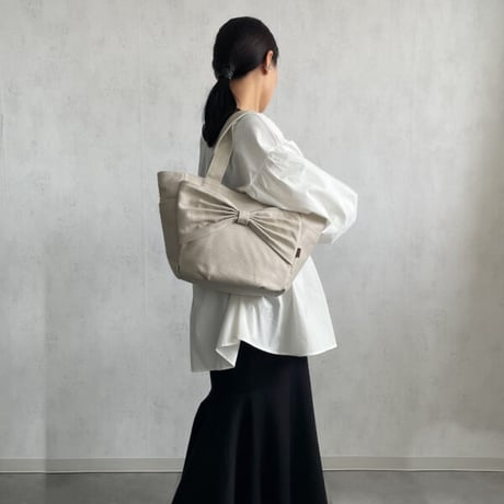 sasicco Kind Bag – White & Black Checkered, Mikawa Sashiko Cotton with Judo Fabric Handles