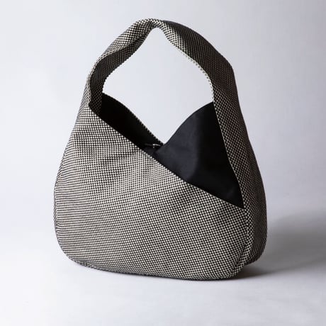 sasicco コンテントバッグ 白と黒の市松 | 三河木綿 刺子織 | タネイ | 柔道着のカバン | contento bag | white & black