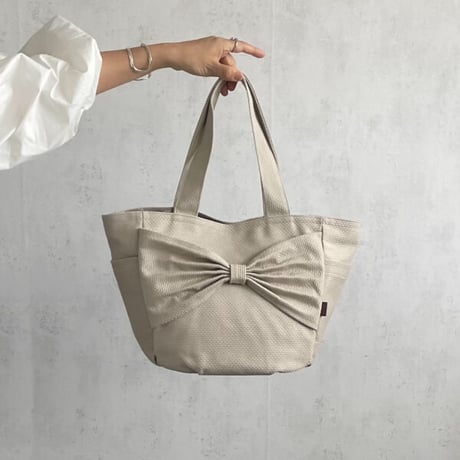 sasicco Kind Bag – White & Black Checkered, Mikawa Sashiko Cotton with Judo Fabric Handles