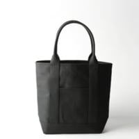 sasicco OBI Tote (Vertical) – Black, Mikawa Sashiko Cotton with Judo Fabric Handles