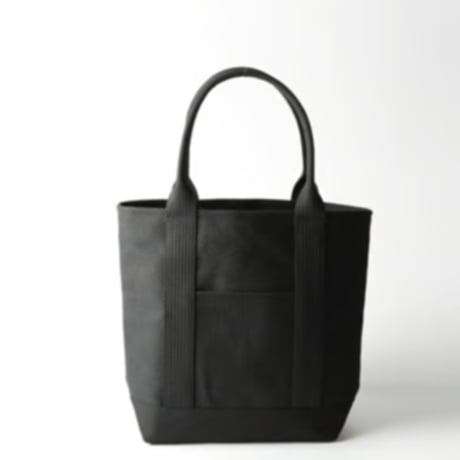 sasicco OBI Tote (Vertical) – Black, Mikawa Sashiko Cotton with Judo Fabric Handles