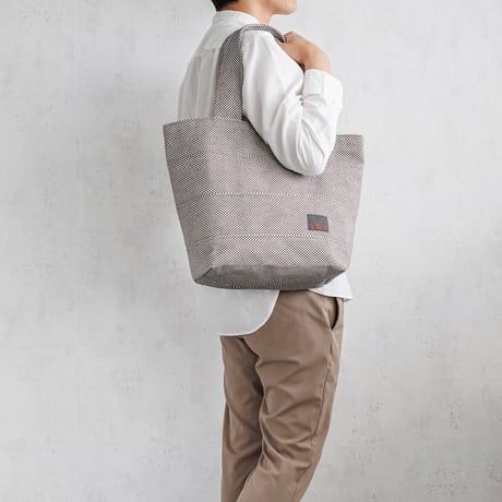 sasicco トート40 ブルーグレー | 三河木綿 刺子織 | タネイ | 柔道着のカバン | tote 40 | blue gray