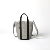 sasicco ２WAYバケツトート 白と黒の市松 | 三河木綿 刺子織 | タネイ | 柔道着のカバン | ２way bucket tote | white & black