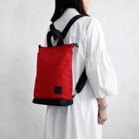 sasicco ポートサイド3WAYバッグ 赤 | 三河木綿 刺子織 | タネイ | 柔道着のカバン | port side 3-way-bag | red
