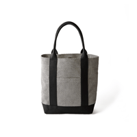 sasicco OBIトート 白と黒の市松 | オビトート・縦長タイプ | 三河木綿 刺子織 | タネイ | 柔道着のカバン | obi tote | white & black