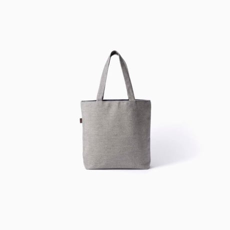 sasicco Congress Bag – White & Black Checkered, Mikawa Sashiko Cotton with Judo Fabric Handles