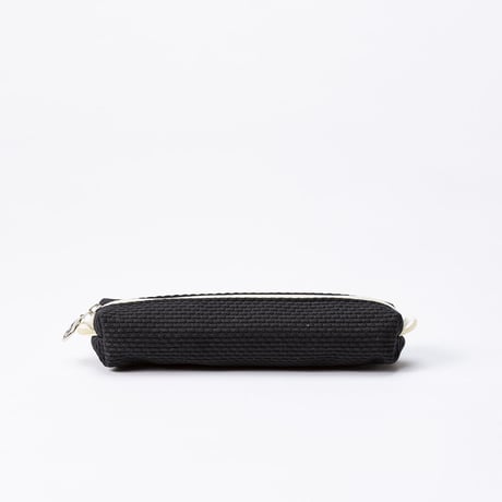 sasicco ペンケース 白と黒の市松 | 三河木綿 刺子織 | タネイ | 柔道着のペンケース | pen case | white & black