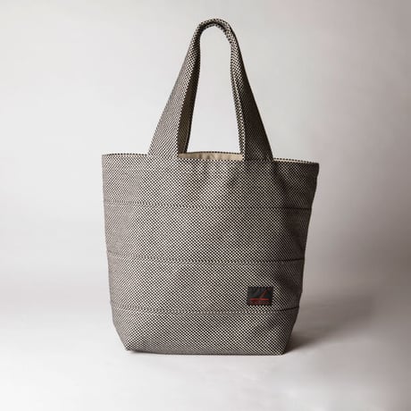 sasicco Tote 40 – Blue Gray, Mikawa Sashiko Cotton with Judo Fabric Handles