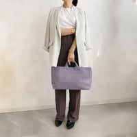 sasicco 舟形トート ラベンダー | フナガタトート | 河木綿 刺子織 | タネイ | 柔道着のカバン | funagata tote | purple