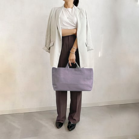 sasicco Funagata Tote – Lavender, Mikawa Sashiko Cotton with Judo Fabric Handles