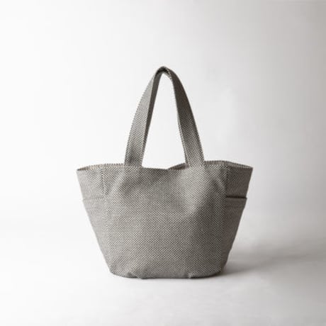 sasicco Kind Bag – Black, Mikawa Sashiko Cotton with Judo Fabric Handles