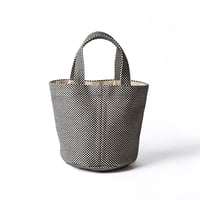 sasicco コールバッグ Sサイズ 白と黒の市松 | 三河木綿 刺子織 | タネイ | 柔道着のカバン | call bag | white & black