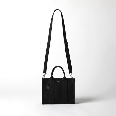 sasicco Square Tote S – White & Black Checkered, Mikawa Sashiko Cotton with Judo Fabric Handles