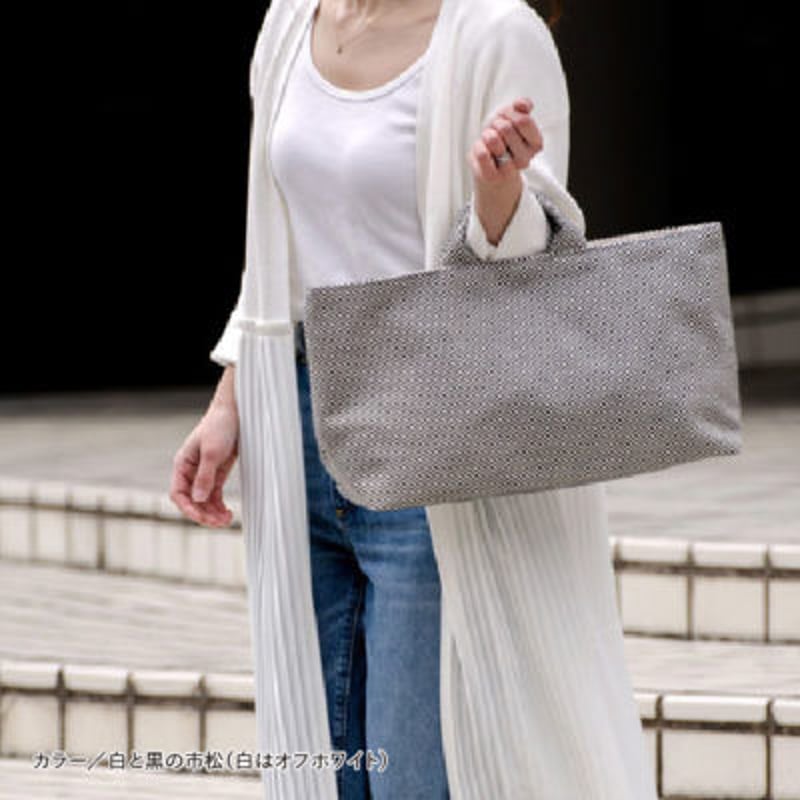 sasicco 舟形トート ブルーグレー | フナガタトート | 三河木綿