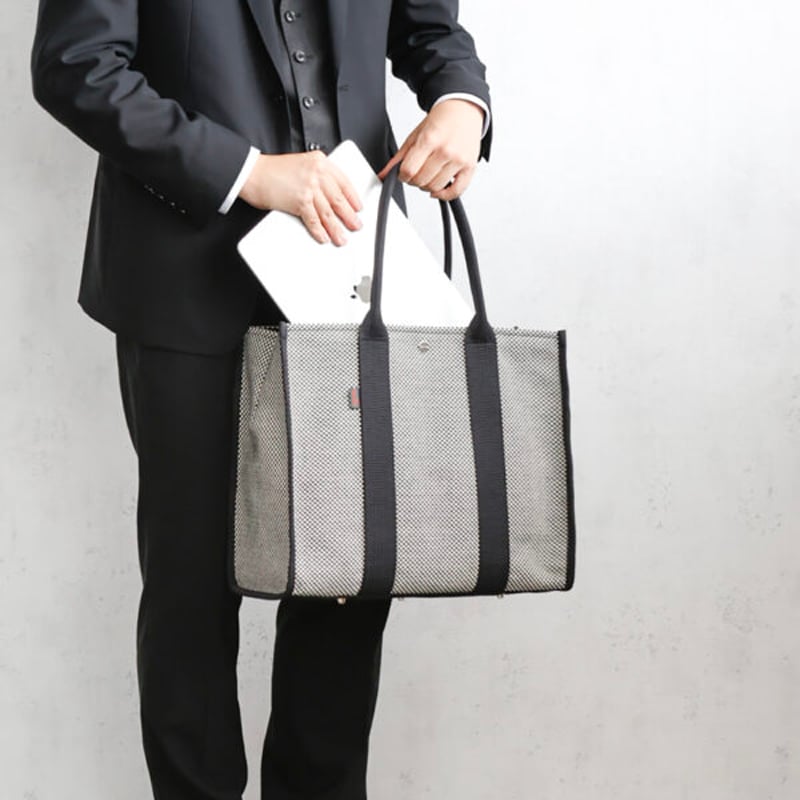 sasicco スクエアトートL 黒 | 三河木綿 刺子織 | タネイ | 柔道着の