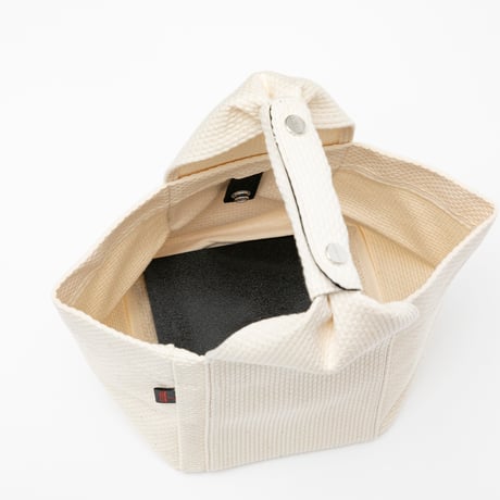 sasicco サイコロバッグ 白 | 三河木綿 刺子織 | タネイ | 柔道着のカバン | dice bag | white