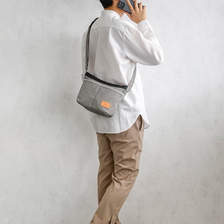 sasicco タイニーショルダー 白と黒の市松 | 三河木綿 刺子織 | タネイ | 柔道着のカバン | tiny shoulder bag | white & black