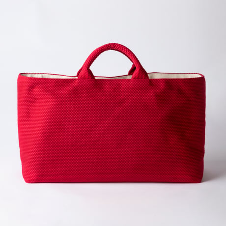 【完売・製造終了】sasicco 舟形トート 赤 | 三河木綿 刺子織 | タネイ | 柔道着のカバン | funagata tote | red
