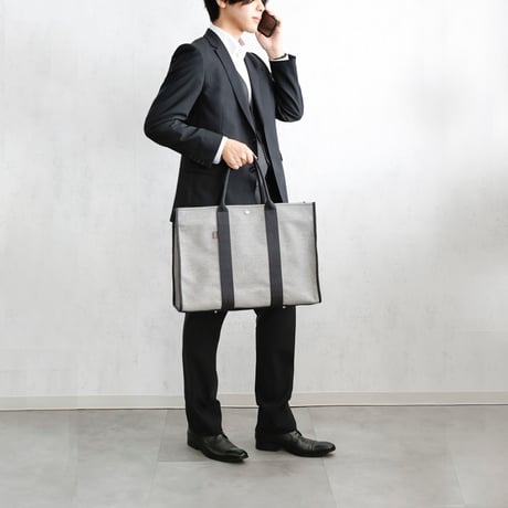 sasicco スクエアトートLL 黒 | 三河木綿 刺子織 | タネイ | 柔道着のカバン | square tote LL | black