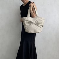 sasicco カインドバッグ アイスグレー | リボンバッグ | 三河木綿 刺子織 | タネイ | 柔道着のカバン | kind bag | ice gray