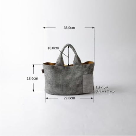 sasicco Oval Tote – Black, Mikawa Sashiko Cotton with Judo Fabric Handles