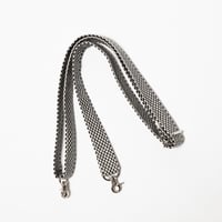 ［東京・表参道店 限定商品］ショルダーベルト | 幅2.5cmタイプ | 白と黒の市松 | 三河木綿・刺子織