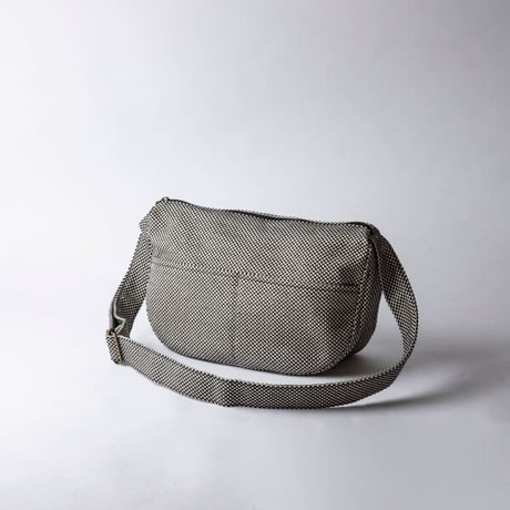 sasicco リーフショルダー 黒 | 三河木綿 刺子織 | タネイ | 柔道着のカバン | leaf shoulder bag | black