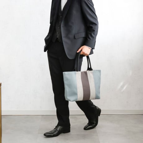 sasicco レイトート ブルーグレー | 三河木綿 刺子織 | タネイ | 柔道着のカバン | ray tote | blue gray