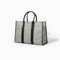 sasicco スクエアトートLL 白と黒の市松 | 三河木綿 刺子織 | タネイ | 柔道着のカバン | square tote LL | white & black