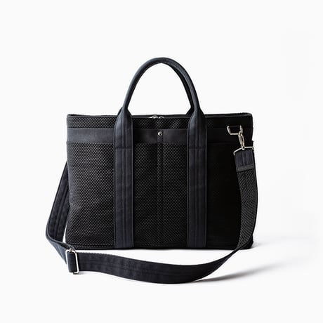 【完売・製造終了】sasicco ビジネストート 白と黒の市松 | 三河木綿 刺子織 | タネイ | 柔道着のカバン | business tote | white & black