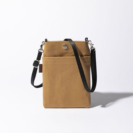 sasicco スマホショルダー カーキ | 三河木綿 刺子織 | タネイ | 柔道着のカバン | smart phone shoulder bag | khaki