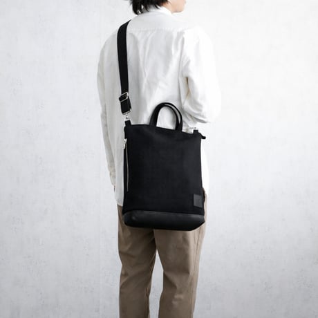 sasicco ポートサイド3WAYバッグ 黒 | 三河木綿 刺子織 | タネイ | 柔道着のカバン | port side 3-way-bag | black