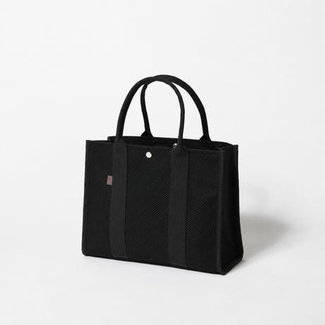 sasicco スクエアトートMplus 黒 | 三河木綿 刺子織 | タネイ | 柔道着のカバン | square tote L | black