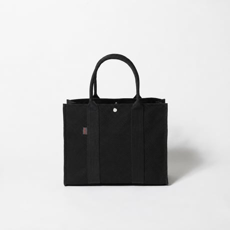 sasicco スクエアトートMplus 黒 | 三河木綿 刺子織 | タネイ | 柔道着のカバン | square tote L | black