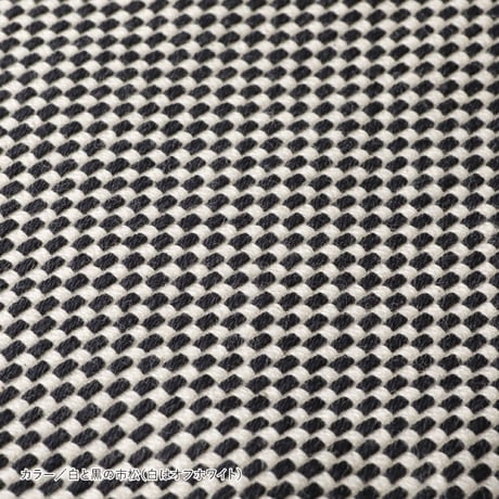 【完売・製造終了】sasicco トート50 白と黒の市松 | 三河木綿 刺子織 | タネイ | 柔道着のカバン | tote 50 | white & black