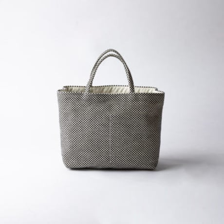sasicco ツインバッグ 白と黒の市松 | 三河木綿 刺子織 | タネイ | 柔道着のカバン | twin bag | white & black