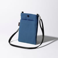 sasicco スマホショルダー ターコイズ | 三河木綿 刺子織 | タネイ | 柔道着のカバン | smart phone shoulder bag | turquoise-blue