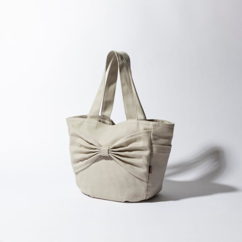 sasicco カインドバッグ 黒 | リボンバッグ | 三河木綿 刺子織