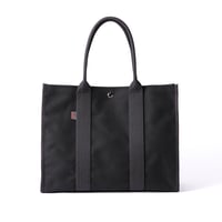 sasicco スクエアトートL 黒 | 三河木綿 刺子織 | タネイ | 柔道着のカバン | square tote L | black