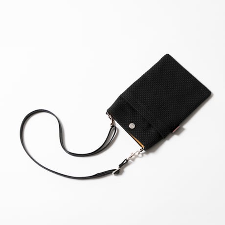 sasicco スマホショルダー カーキ | 三河木綿 刺子織 | タネイ | 柔道着のカバン | smart phone shoulder bag | khaki