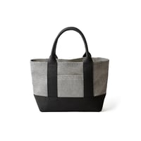 sasicco OBIトートミニ 白と黒の市松 | オビトートミニ | 三河木綿 刺子織 | タネイ | 柔道着のカバン | obi tote mini | white & black